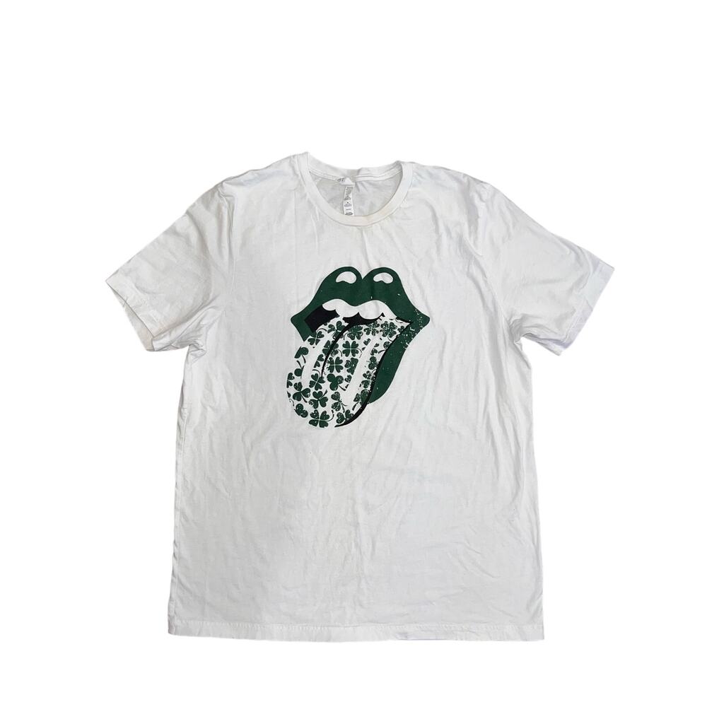 Bella + Canvas Unisex St. Patrick's White Tee Shirt Size XL EUC